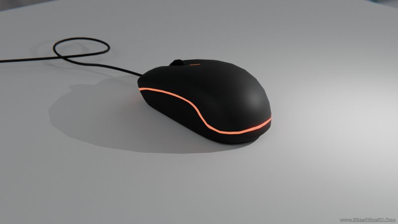 A mouse with lighting