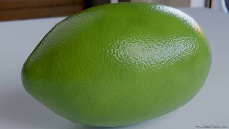 A lime 3D model