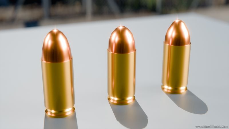 Three bullets standing