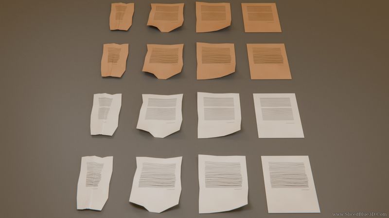 16 different paper models