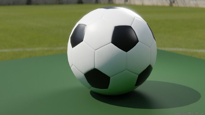 A BW soccer ball