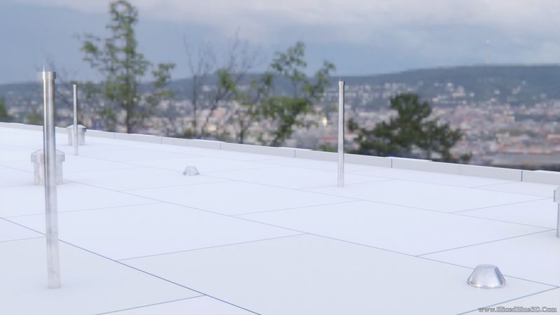 Roof of a city building