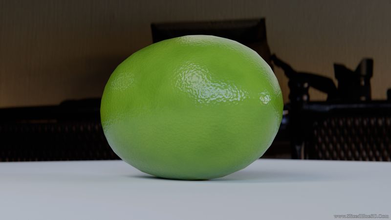 A lime from behind