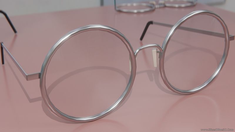 Metal frame glasses